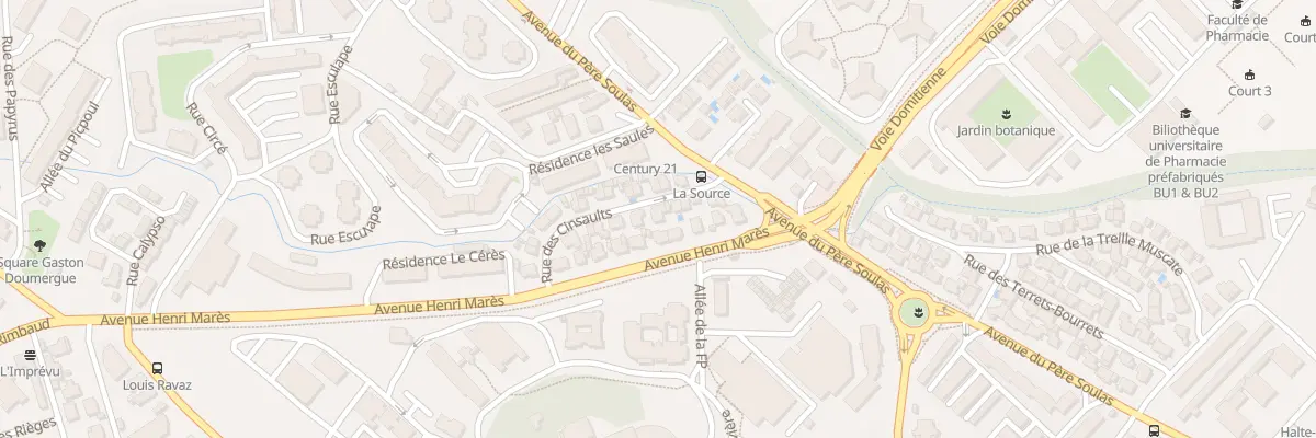 Plan du 9 Rue des Cinsaults à Montpellier
