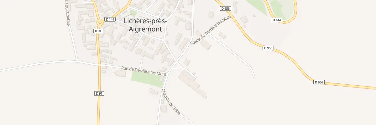 Plan du 6 Rue de Derrière les Murs à Lichères-près-Aigremont