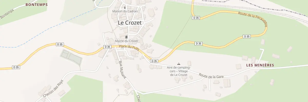 Plan du 80 Rte de la Pacaudiere au Crozet