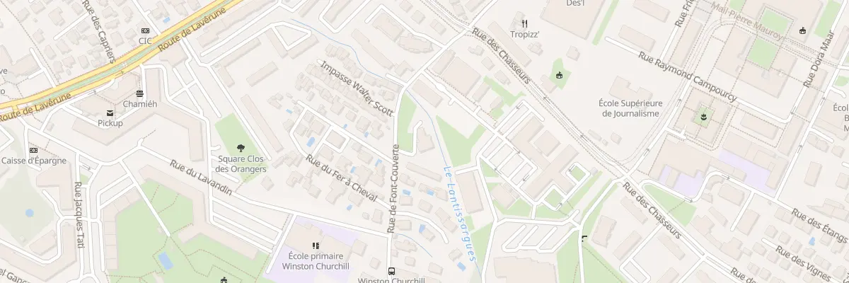 Plan du 461 Rue de Font-Couverte à Montpellier