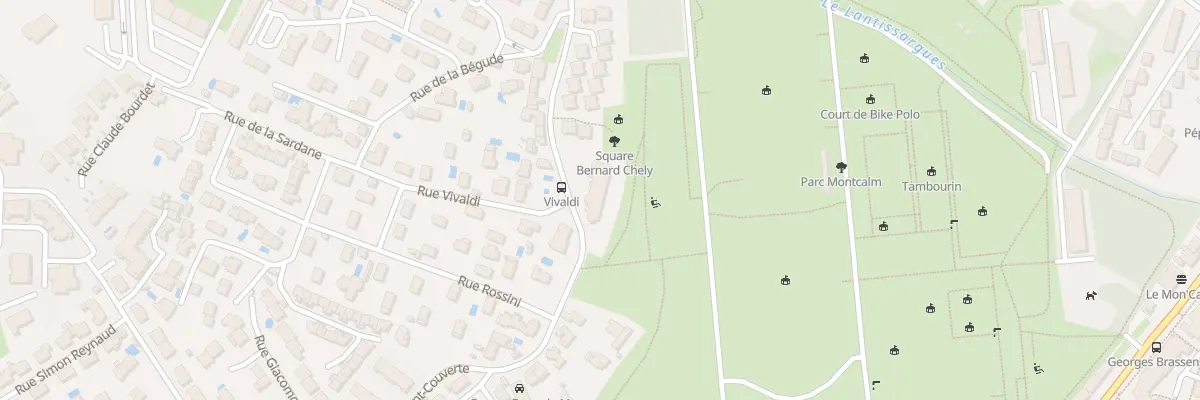 Plan du 885 Rue de Font-Couverte à Montpellier
