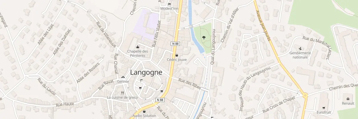 Plan du 8 Av du Marechal Foch à Langogne
