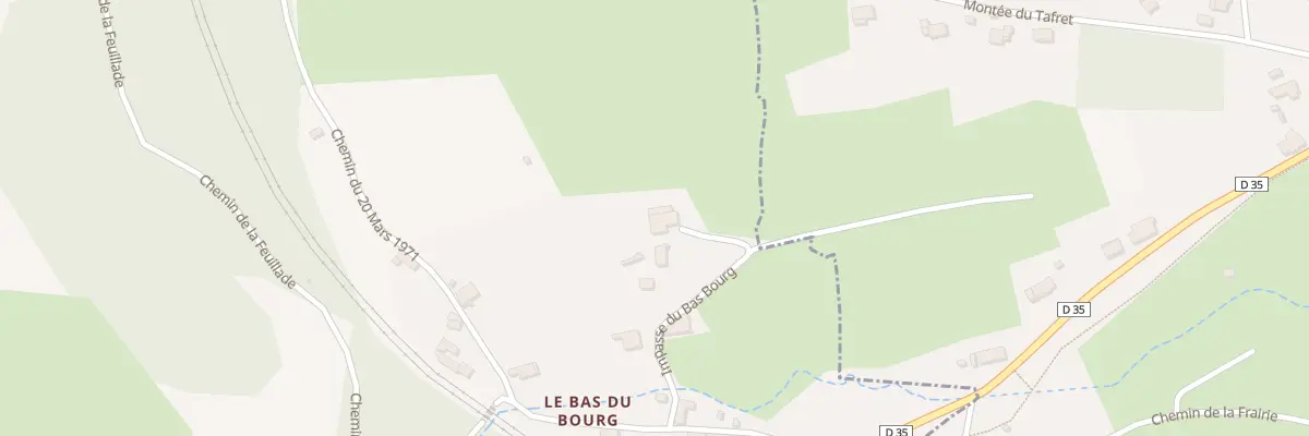 Plan du 5121 Le Bas Bourg au Crozet
