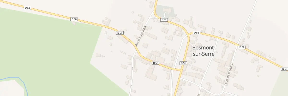 Plan du 2 Rue du Moulin de Bosmont à Bosmont-sur-Serre