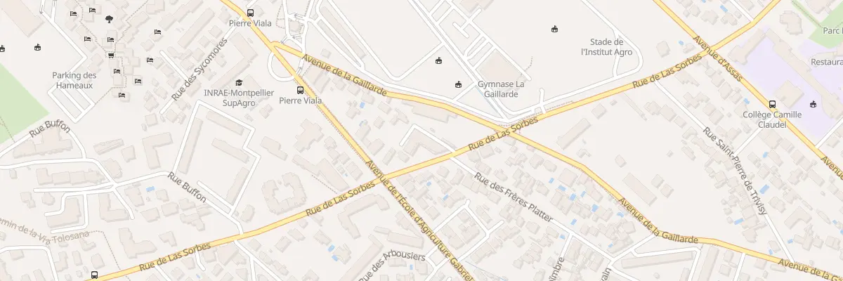 Plan du 560 Rue de Las Sorbes à Montpellier