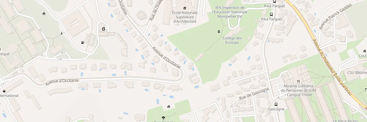 Plan du 656 Av d’Occitanie à Montpellier