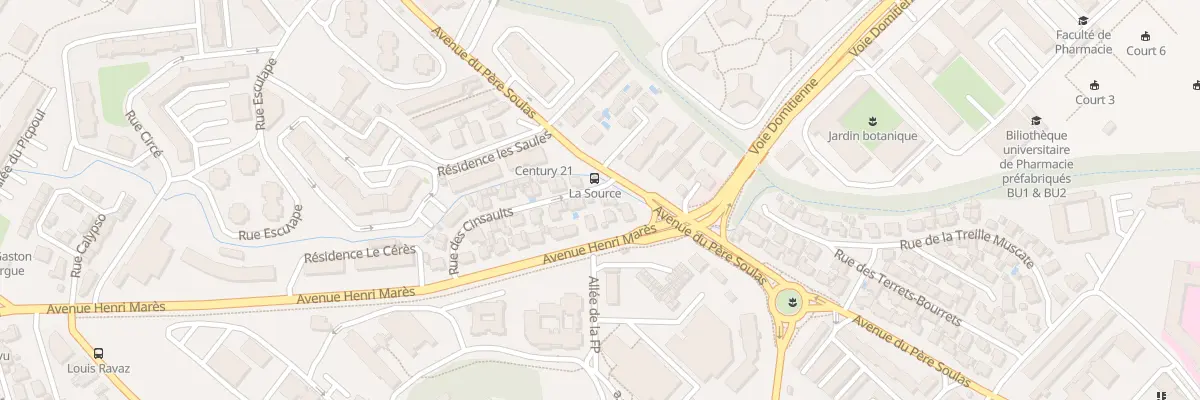 Plan du 3 Rue des Cinsaults à Montpellier