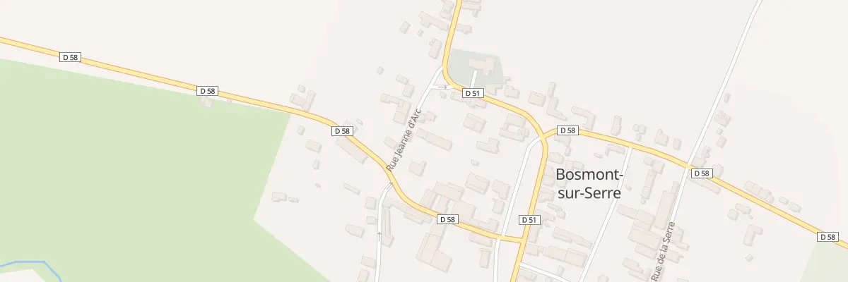 Plan du 3 Rue Jeanne d’Arc à Bosmont-sur-Serre