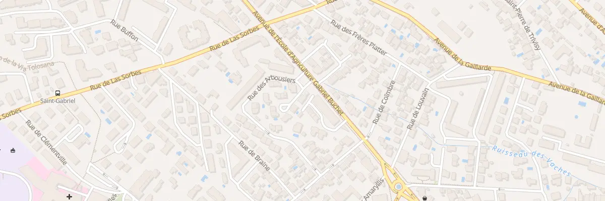 Plan du 3 Rue des Azeroliers à Montpellier
