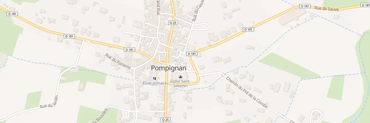 Plan du 4 Pl des Marronniers à Pompignan