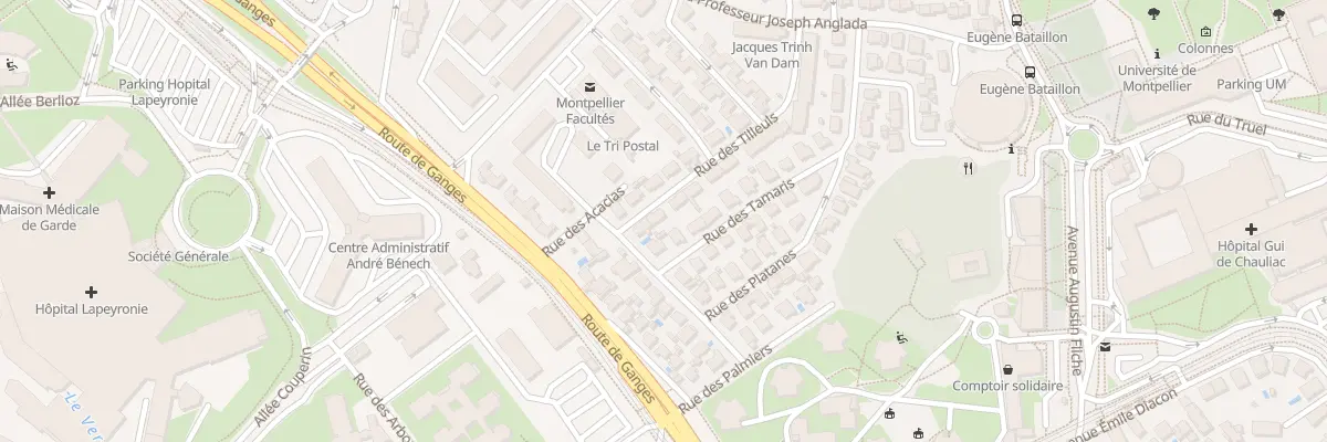 Plan du 4 Rue des Tilleuls à Montpellier