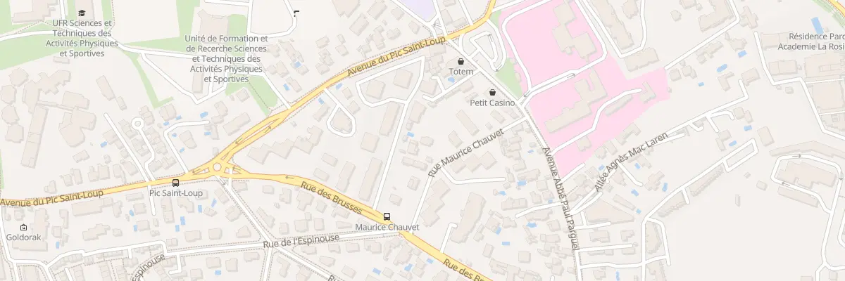 Plan du 91 Rue Maurice Chauvet à Montpellier