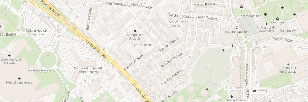 Plan du 7 Rue des Tilleuls à Montpellier