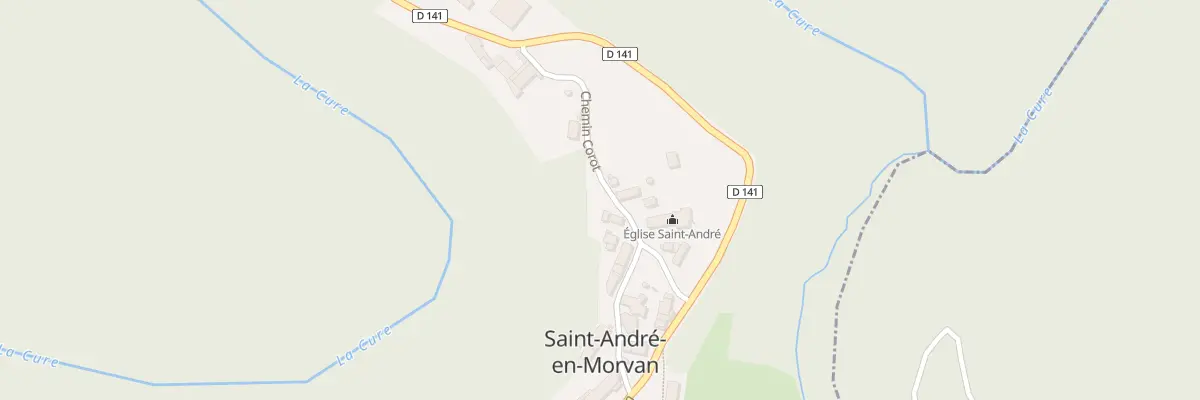 Plan du 1 Che Corot à Saint-André-en-Morvan