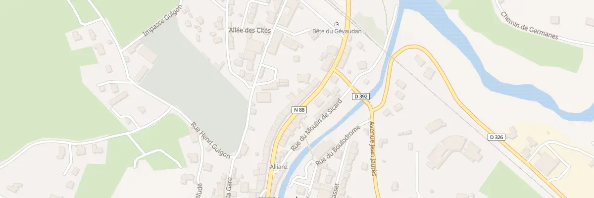 Plan du 69 Av du Marechal Foch à Langogne