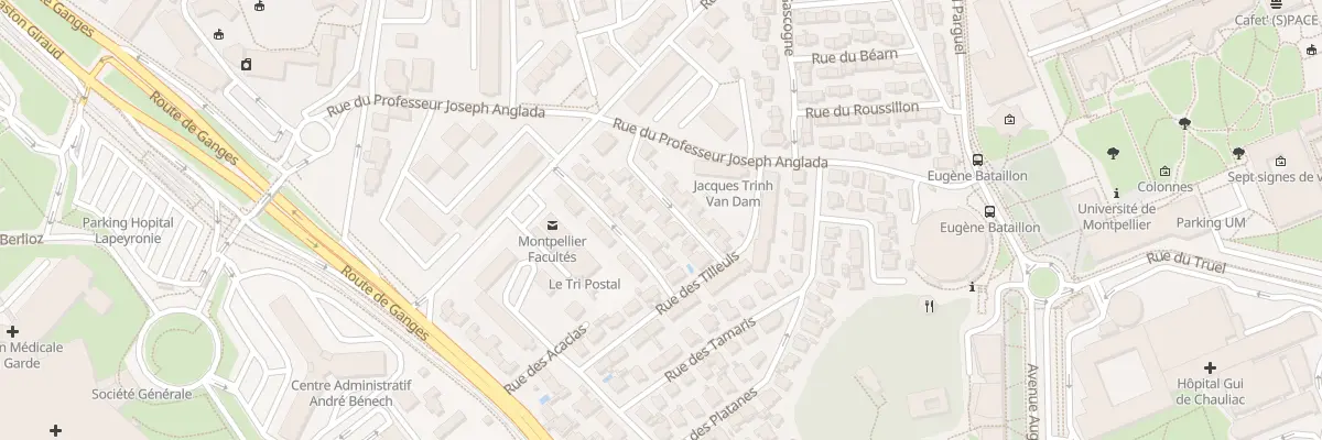 Plan du 10 Rue des Pommiers à Montpellier