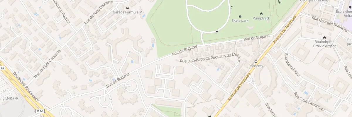 Plan du 88 Rue J-B Poquelin Dit Moliere à Montpellier