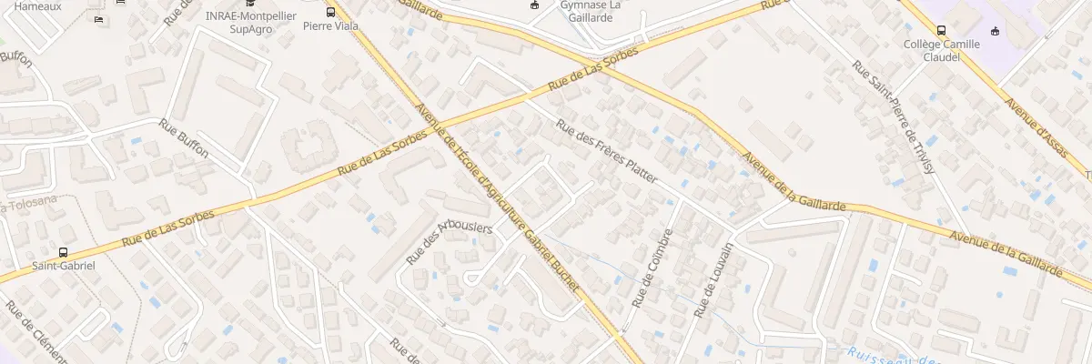 Plan du 4 Rue des Erables à Montpellier