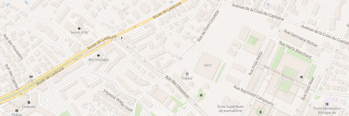 Plan du 226 Rue de Font-Couverte à Montpellier