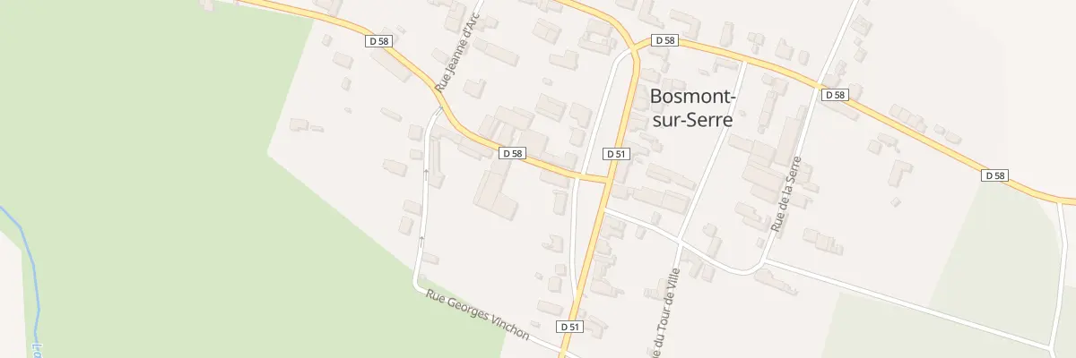 Plan du 2 Rue Humbert de la Tour du Pin à Bosmont-sur-Serre