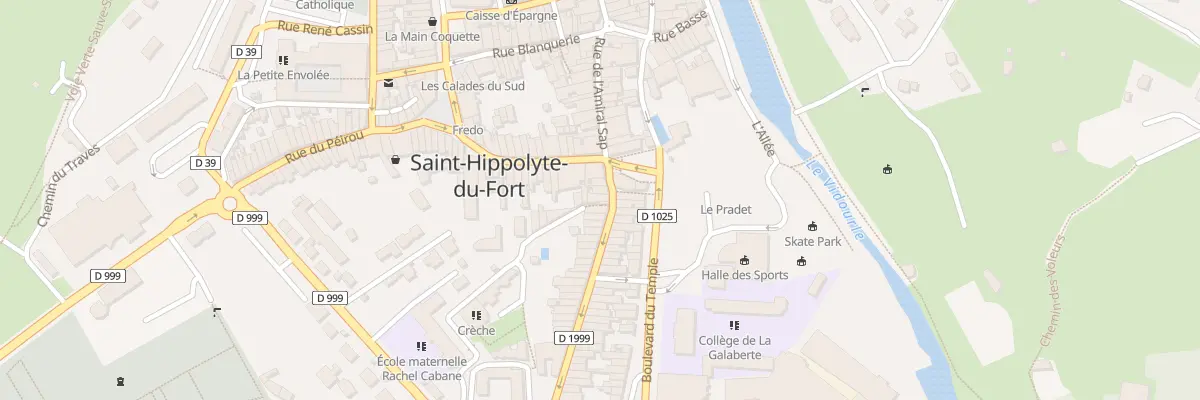 Plan du 7 Rue Fondeville à Saint-Hippolyte-du-Fort