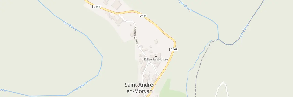 Plan du 2 Che Corot à Saint-André-en-Morvan