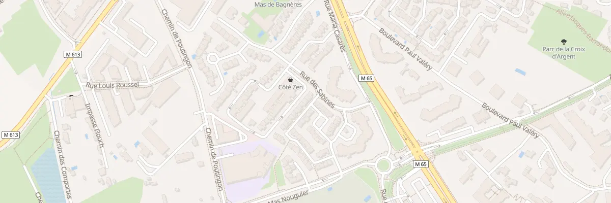 Plan du 28 Rue Tatius à Montpellier