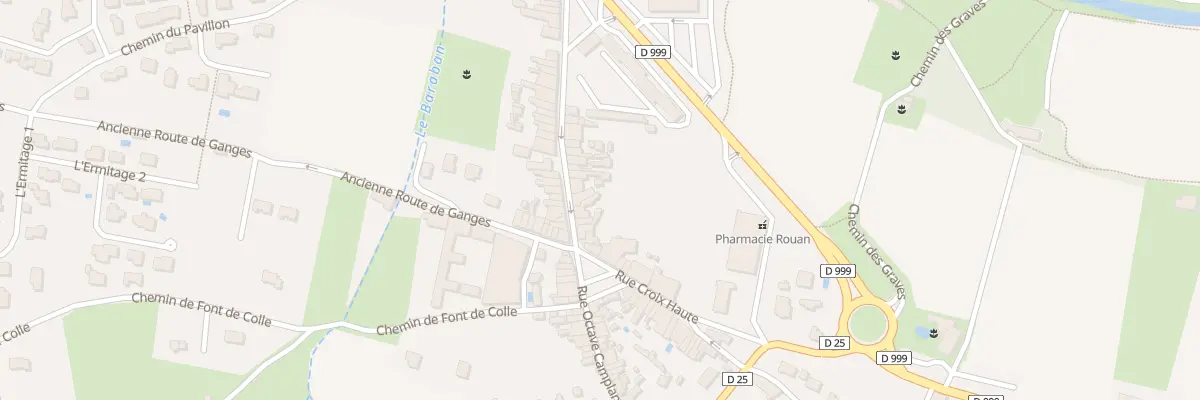Plan du 22 Rue de la Croix Haute à Saint-Hippolyte-du-Fort