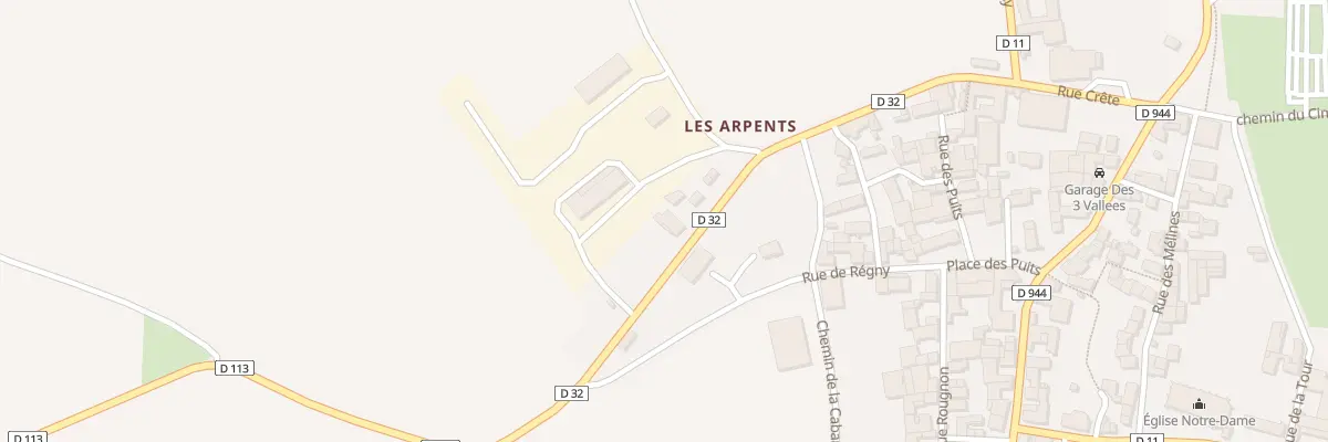 Plan du 9004 Rue Cretee à Joux-la-Ville