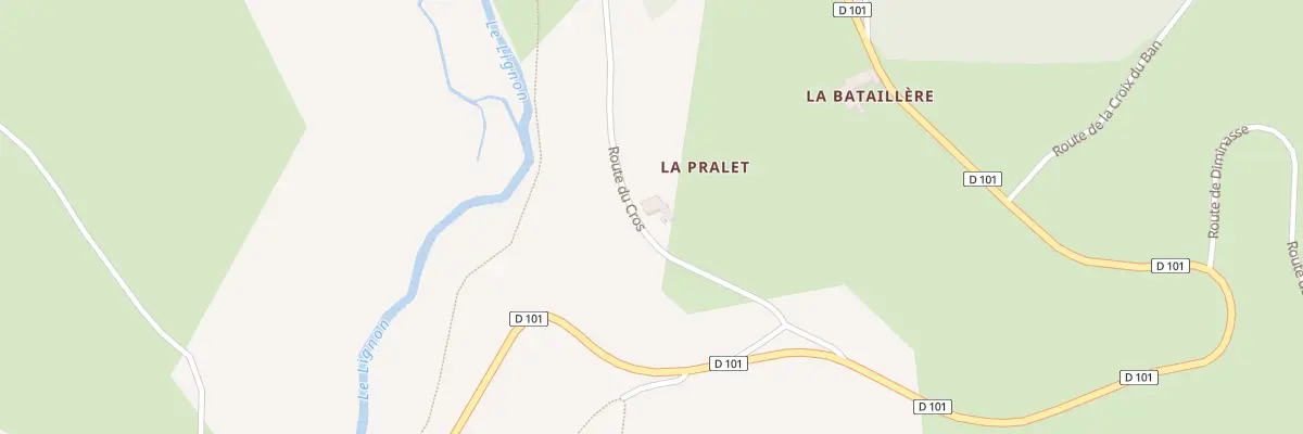 Plan du 132 Rte du Cros à Chalmazel-Jeansagnière