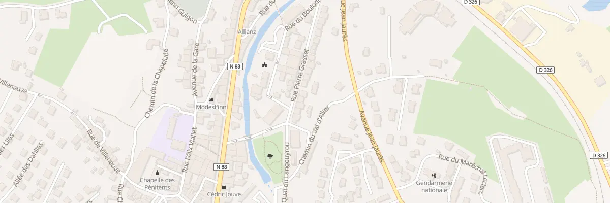 Plan du 8 Rue Pierre Grasset à Langogne