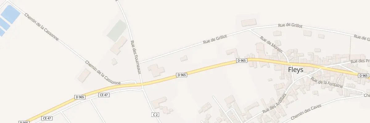 Plan du 4 Rue de Grillot à Fleys