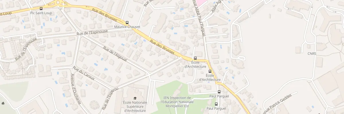 Plan du 107 Rue des Brusses à Montpellier