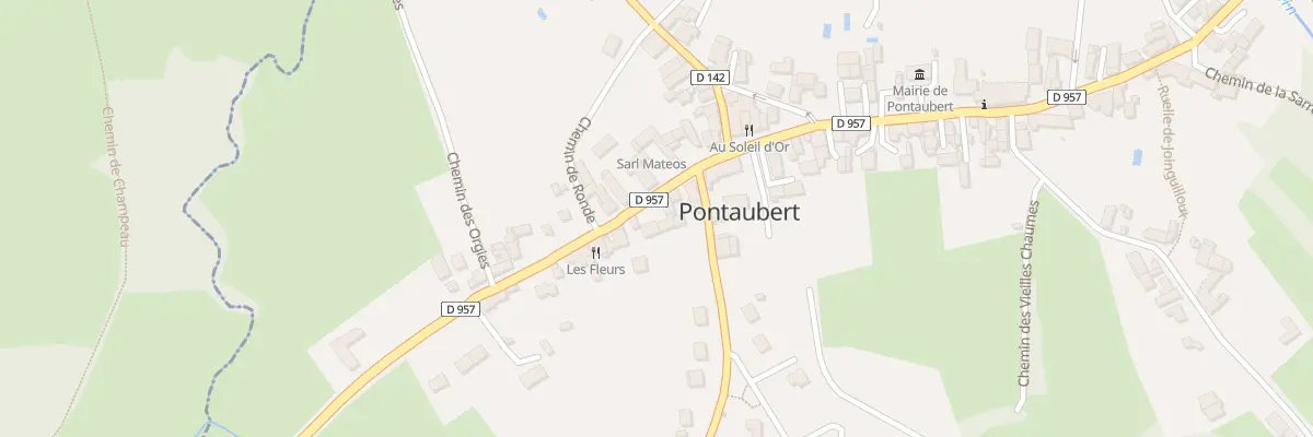 Plan du 61 Rte de Vézelay à Pontaubert