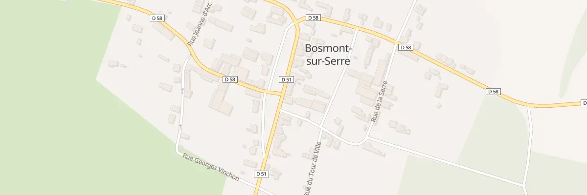 Plan du 9001 Rue de la Place Albert Delame à Bosmont-sur-Serre