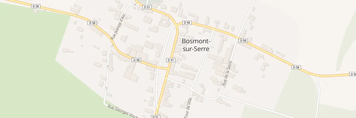 Plan du 9 Rue de la Place Albert Delame à Bosmont-sur-Serre