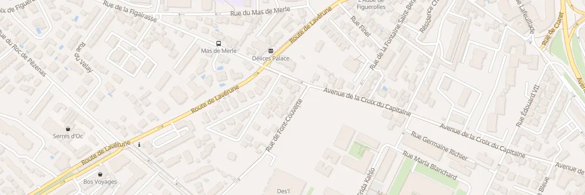 Plan du 32 Rue de Font-Couverte à Montpellier