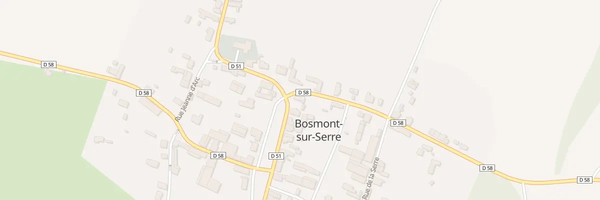 Plan du 1 Rue de la Place Albert Delame à Bosmont-sur-Serre