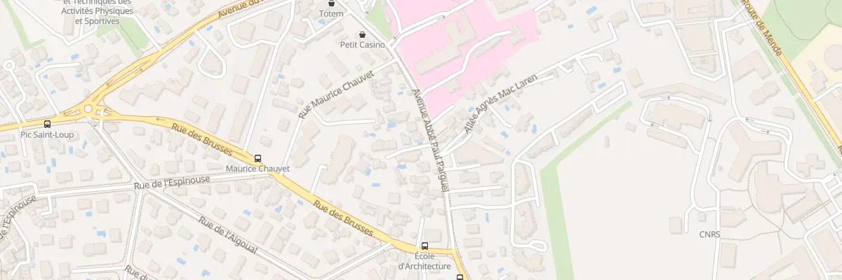 Plan du 795 Av Abbé Paul Parguel à Montpellier