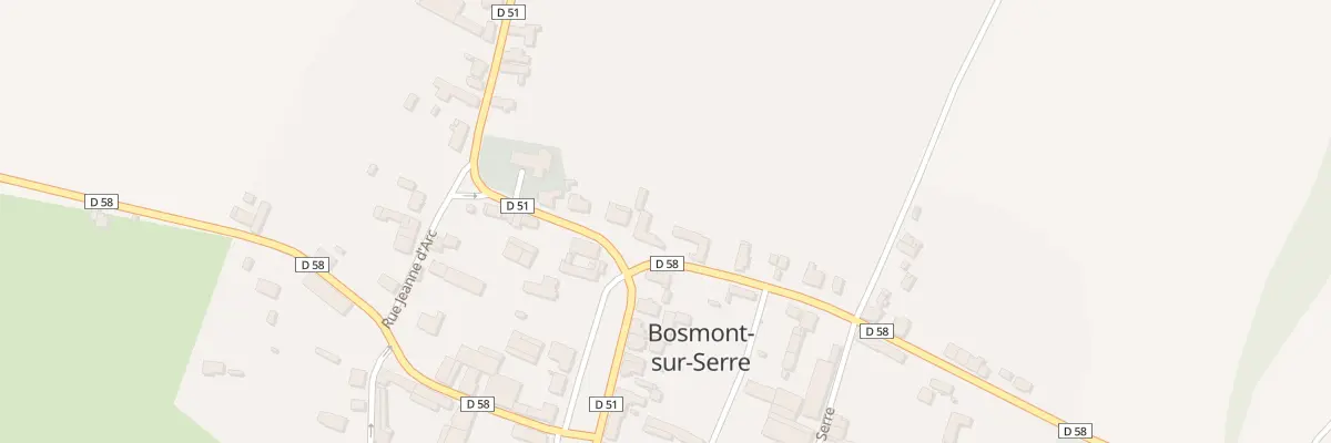 Plan du 1 Rue du Canal St Martin à Bosmont-sur-Serre