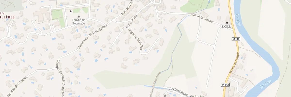 Plan du 95B Imp de Rayrolles à Montferrier-sur-Lez