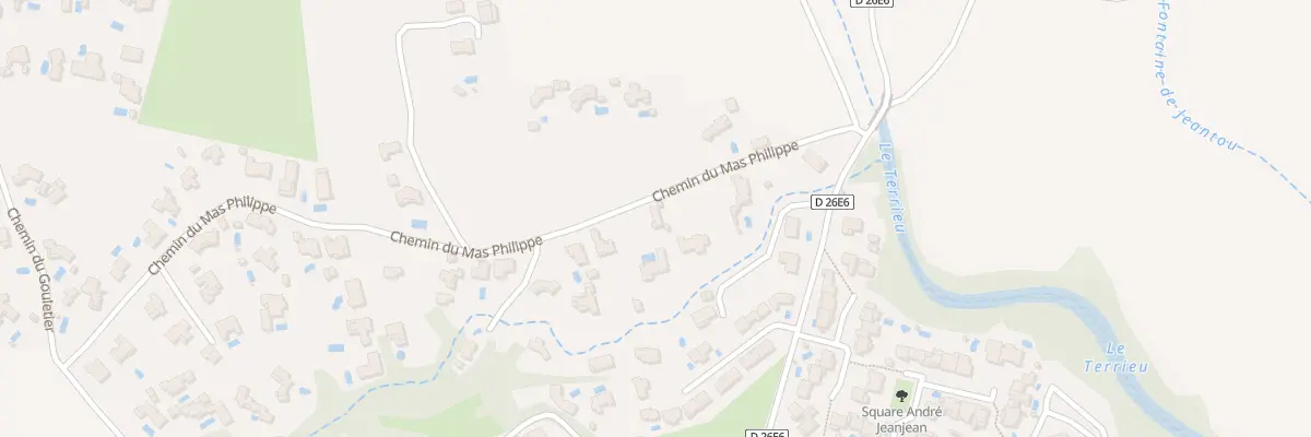 Plan du 207B Che du Mas Philippe à Saint-Mathieu-de-Tréviers