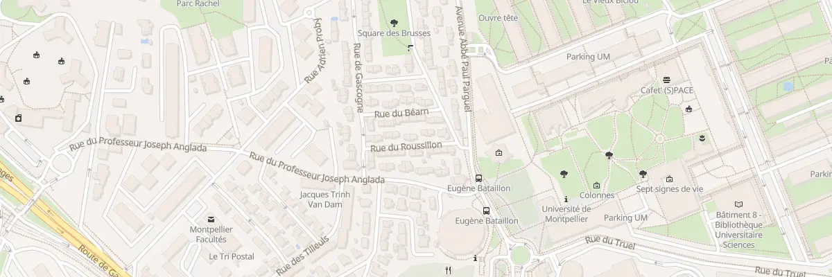 Plan du 11 Rue du Roussillon à Montpellier