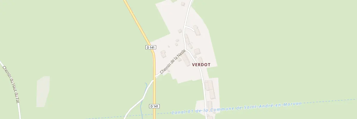 Plan du 4 Che de la Nesle à Saint-André-en-Morvan
