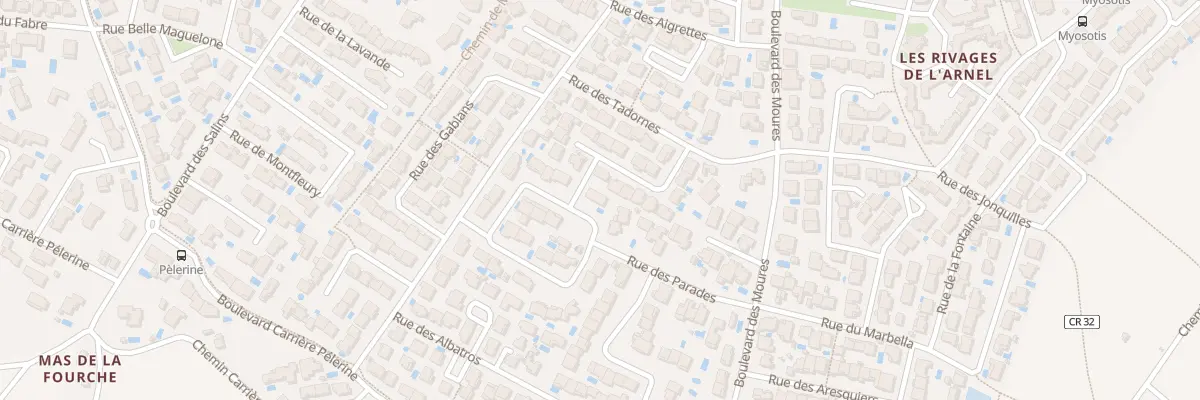 Plan du 12 Rue des Parades à Villeneuve-lès-Maguelone