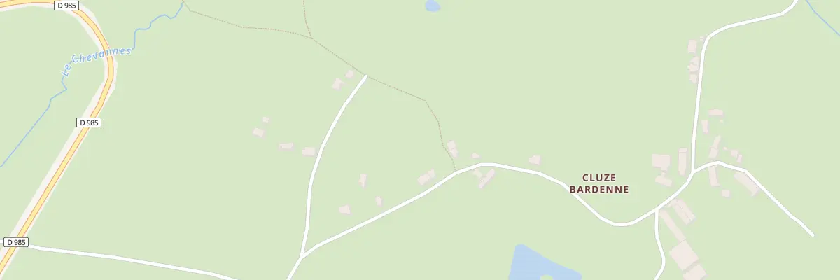 Plan du 155 Cluze Bardenne à Saint-Honoré-les-Bains