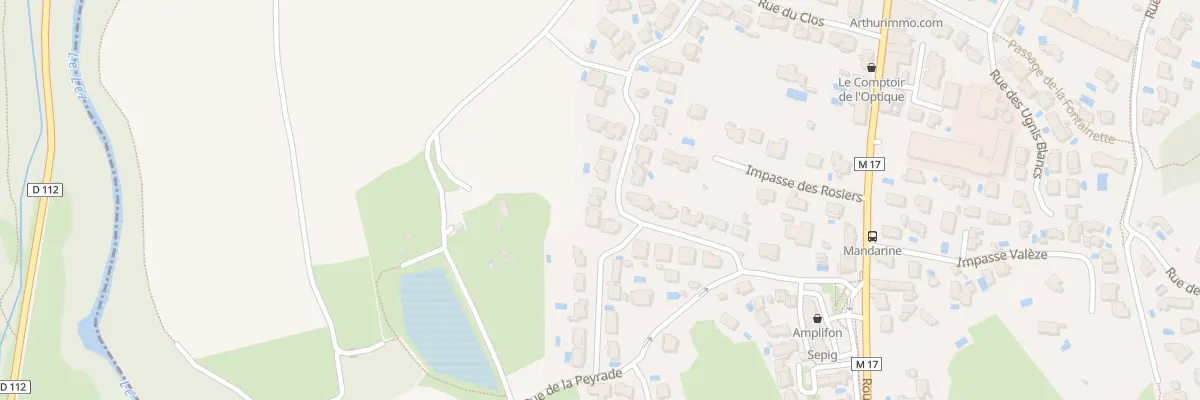Plan du 380 Rue du Clos à Prades-le-Lez