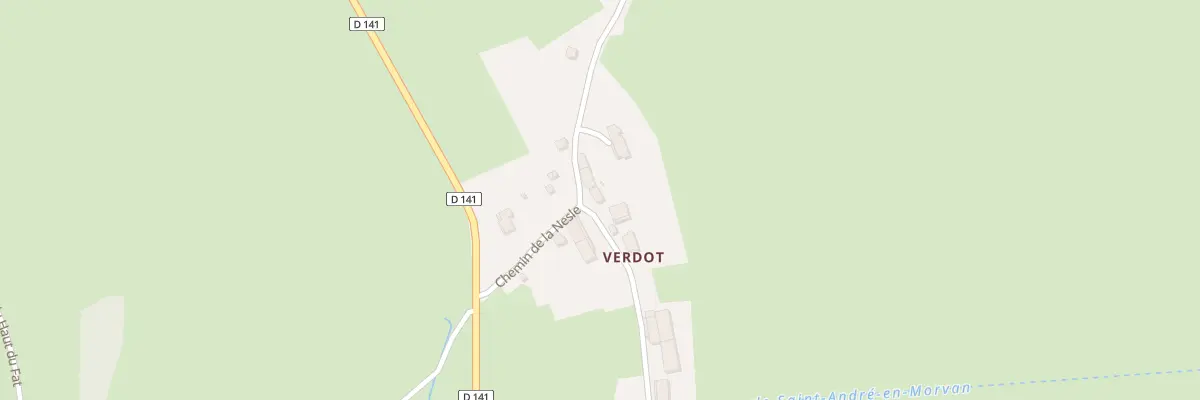 Plan du 6 Che de la Nesle à Saint-André-en-Morvan