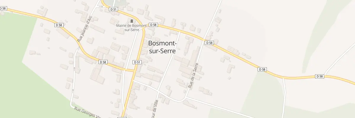Plan du 1 Rue du Tour de Ville à Bosmont-sur-Serre