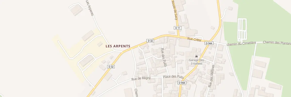 Plan du 9003 Rue de la Tour Potot à Joux-la-Ville
